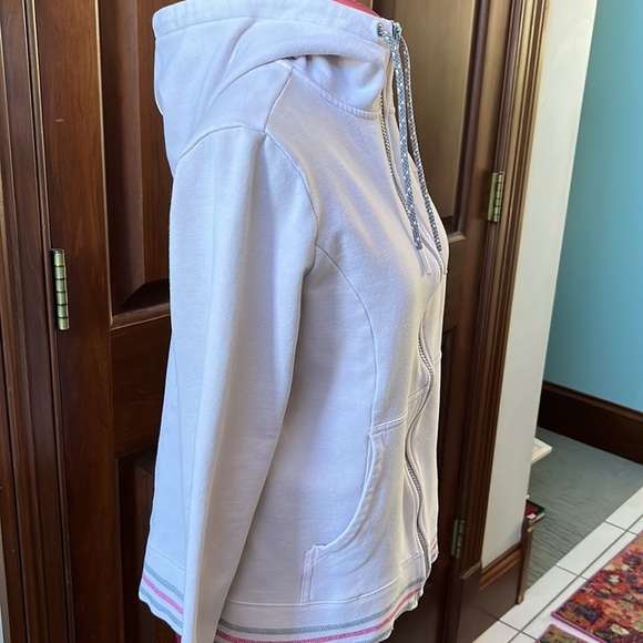 North Face GUC Full zip Hoodie Light lavender/ light gray Size L - Picture 14 of 15